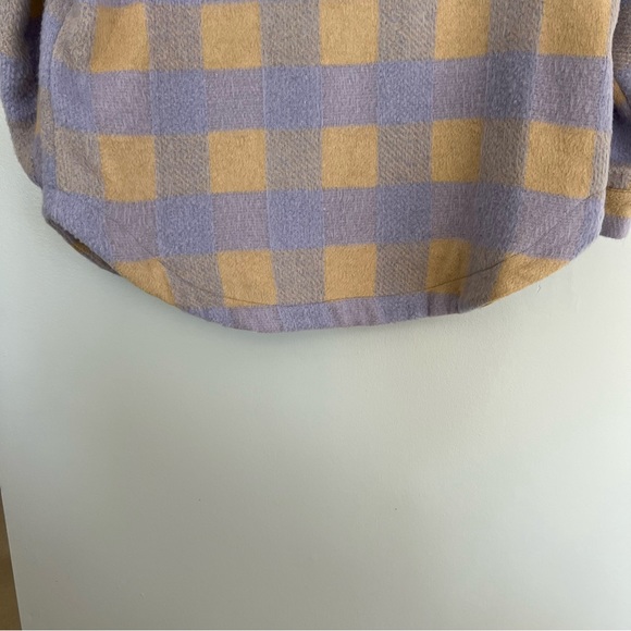 Gingham Button Through Flap Pocket Overcoat - Picture 10 of 14